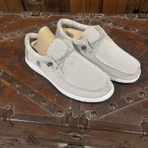 Sail to Sable Men's Light Gray Slip-On Loafers